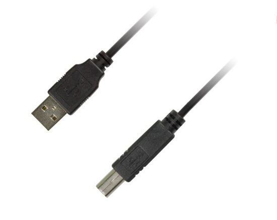  Зображення Кабель для принтера USB 2.0 AM/BM 3.0m Piko (1283126473944) 