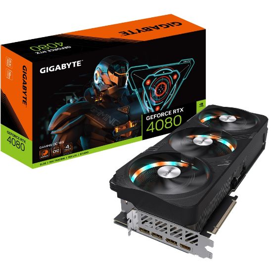  Зображення Відеокарта NVIDIA RTX4080 16GB 256bit Core:2535Mhz GV-N4080GAMING OC-16GD 