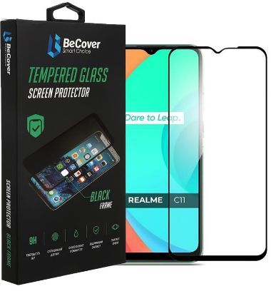  Зображення Скло захисне BeCover Realme C11 2021 Black (708153) 