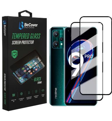  Зображення Скло захисне BeCover Realme 9 Pro / 9i Black (707878) 