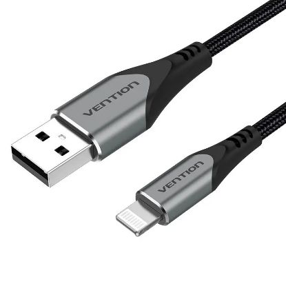  Зображення Кабель Vention USB - Lightning 2.4A 1.5 m Grey (LABHG) 