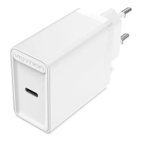  Зображення Мережевий зарядний пристрій Vention USB Type C + QC4.0 (20W) White (FADW0-EU) 