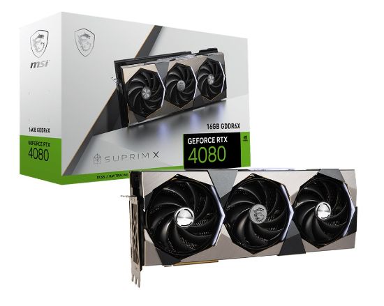  Зображення Відеокарта GeForce RTX 4080  16GB GDDR6X   MSI Suprim X) 