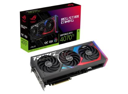  Зображення Відеокарта GeForce RTX 4070 Ti  12GB GDDR6X   Asus ROG Strix Gaming OC) 