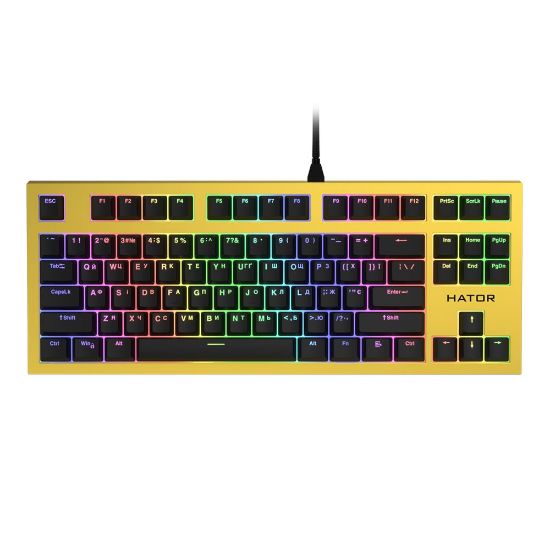  Зображення Клавіатура Hator Skyfall TKL Pro Yellow (HTK-657) 