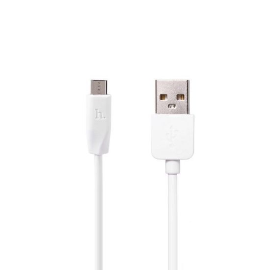  Зображення Кабель Hoco X1 Rapid USB-MicroUSB, 1 м White (Hoco X1-MWT2), 2шт/уп 