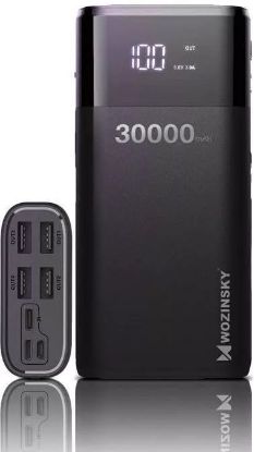  Зображення Універсальна мобільна батарея Wozinsky WPB-001BK Bipow 30000mAh Black (WPB-001BK/28829) 