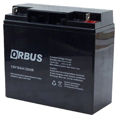  Зображення Акумуляторна батарея Orbus OR1218 AGM 12V 18 Ah (OR12118/28751) 