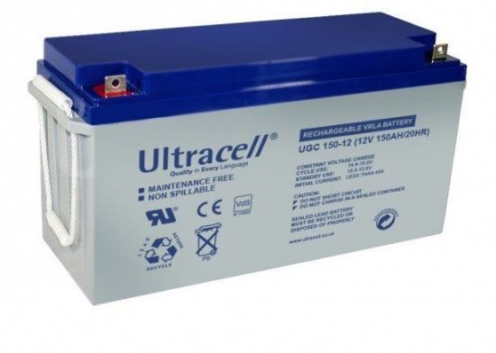  Зображення Акумуляторна батарея Ultracell UCG150-12 12V 150 Ah (UCG150-12/28067) GEL 