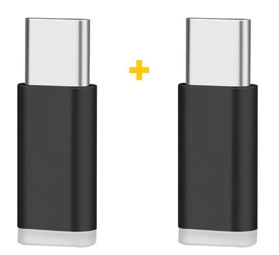  Зображення Адаптер XoKo AC-010 microUSB-USB Type-C Black 2шт. (XK-AC010-BK2) 