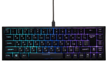  Зображення Клавіатура 2E GAMING KG350 RGB 68key USB Black UKR 