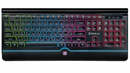  Зображення Клавіатура REAL-EL Comfort 8000 Backlit Ukr Black 