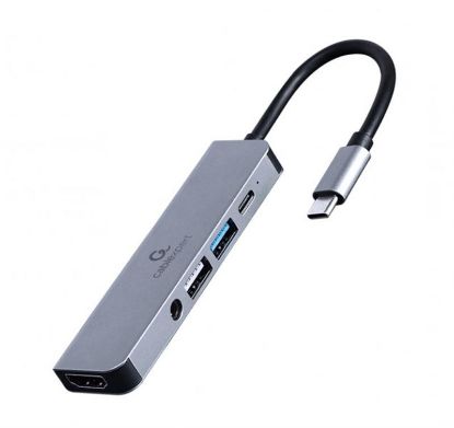  Зображення USB Type-C концентратор (Hub) Cablexpert 1хUSB2.0, 1хUSB3.0, 1хHDMI, 1х3.5 мм mini-Jack 
