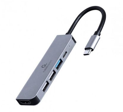  Зображення USB Type-C концентратор (Hub) Cablexpert 2 x USB 2.0, 1 x HDMI, 1 x USB Type C, 1 х USB 3.1 
