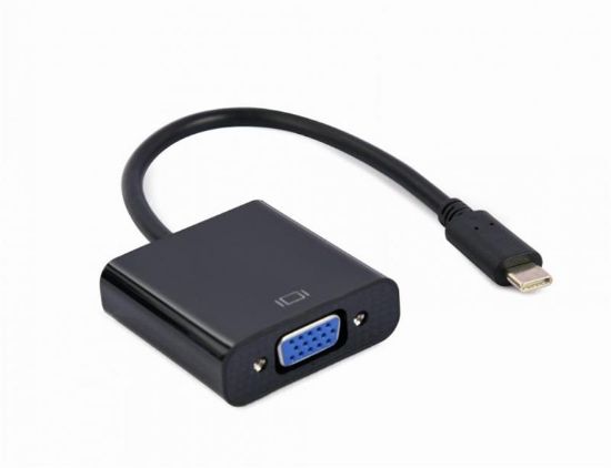  Зображення Адаптер-перехідник Cablexpert USB-C на VGA M 