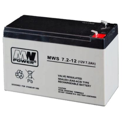  Зображення Акумуляторна батарея MW Power 12V 7.2 AH (MWS 7.2-12) AGM 