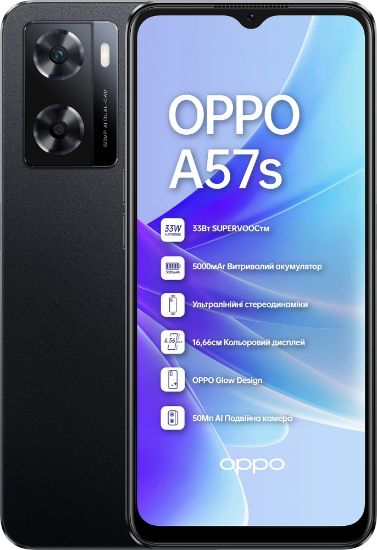  Зображення Смартфон Oppo A57s 4/64GB Dual Sim Starry Black 