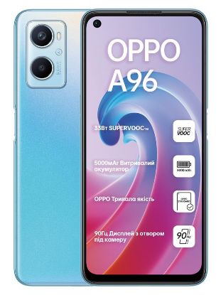  Зображення Смартфон Oppo A96 8/128GB Dual Sim Sunset Blue 