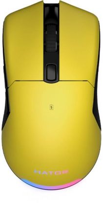  Зображення Мишка Hator Pulsar Wireless Yellow (HTM-318) 