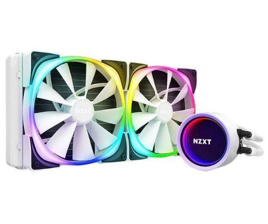  Зображення Система водяного охолодження NZXT Kraken X63 White RGB Fans (RL-KRX63-RW) 