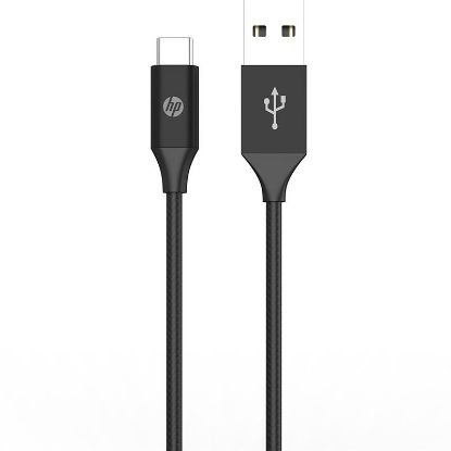  Зображення Кабель USB AM-Type-C M, 1.0м, чорний, оплетення, DHC-TC102 HP 
