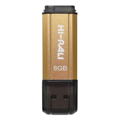  Зображення Флеш-накопичувач USB 8GB Hi-Rali Stark Series Gold (HI-8GBSTGD) 