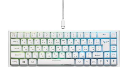  Зображення Клавіатура 2E GAMING KG350 RGB 68key USB White UKR 