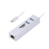  Зображення Адаптер Maxxter NECH-2P-SD-01 з USB на Gigabit Ethernet NECH-2P-SD-01, 2 Ports USB 3.0 + microSD/TF card reader 1000 Mbps, метал, сірий) 