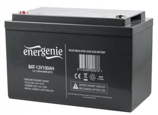  Зображення Акумуляторна батарея EnerGenie 12В 100 Aч (BAT-12V100AH) 