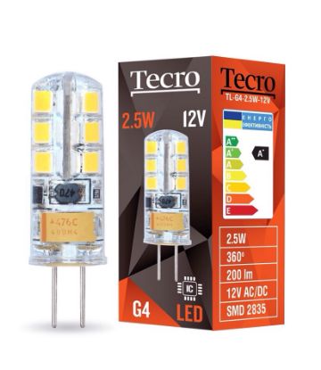  Зображення Лампа світлодіодна Tecro 2.5W G4 4100K (TL-G4-2.5W-12V) 