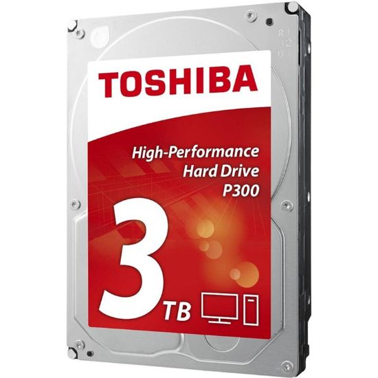  Зображення Жорсткий диск 3.5"   3TB Toshiba P300   7200rpm, SATA 3, 64MB (HDWD130EZSTA)) 