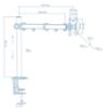  Зображення Кронштейн Walfix DM-300B (для монітора) 