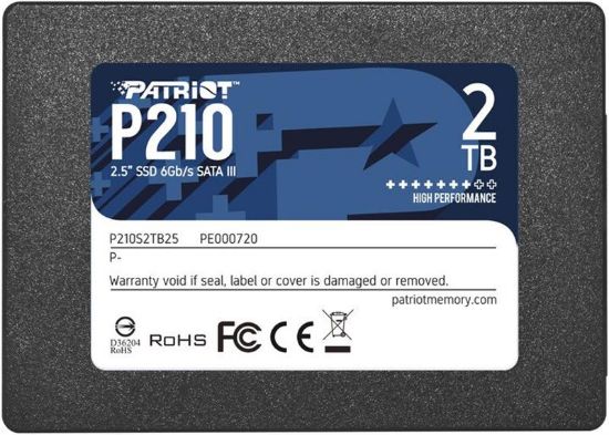  Зображення Накопичувач 2,5" SSD 2TB Patriot P210 (P210S2TB25) 