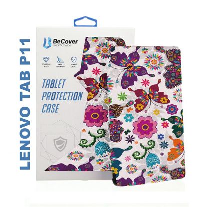  Зображення Чохол-книжка BeCover Smart Case для Lenovo Tab P11/Tab P11 Plus Butterfly (706099) 