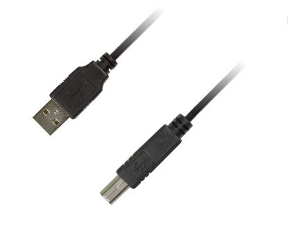  Зображення Кабель для принтера USB 2.0 AM/BM 1.8m Piko (1283126474033) 