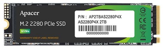  Зображення Накопичувач SSD 2TB Apacer AS2280P4X M.2 PCIe 3.0 3D TLC (AP2TBAS2280P4X-1) 