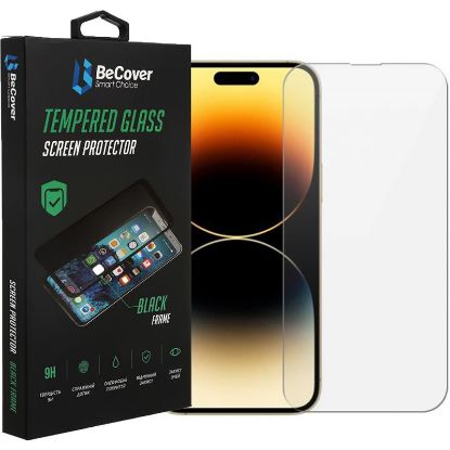  Зображення Скло захисне BeCover Apple iPhone 14 Pro 3D Crystal Clear Glass (708086) 