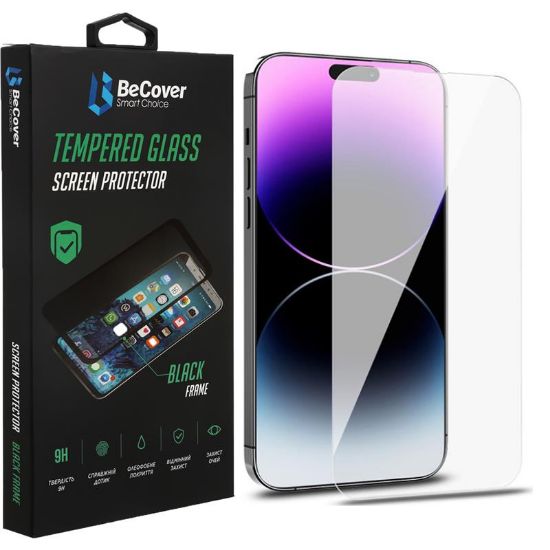  Зображення Скло захисне BeCover Apple iPhone 14 Pro Max 3D Crystal Clear Glass (708087) 