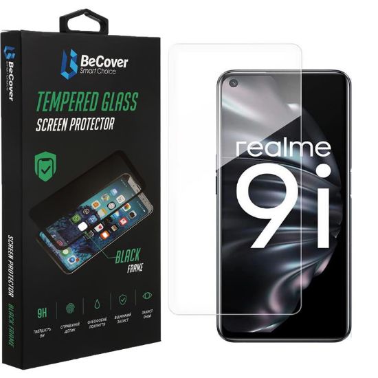  Зображення Захисне скло BeCover для Realme 9i Crystal Clear Glass 3D (708128) 