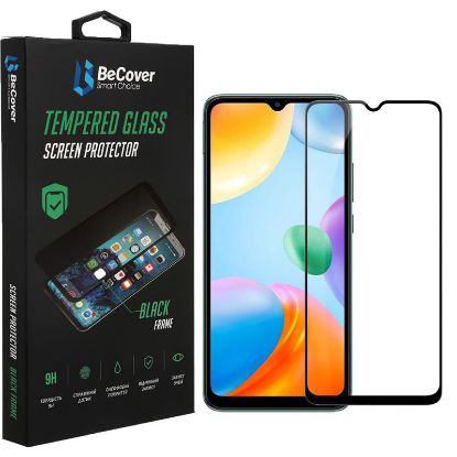  Зображення Скло захисне BeCover Poco C40 Black (708170) 