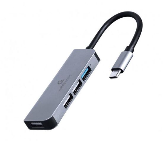  Зображення USB Type-C концентратор (Hub) Cablexpert 1 х USB 3.1 Gen1 (5 Gbps), 3 х USB 2.0 