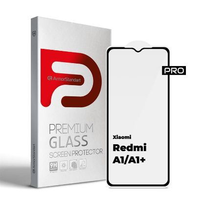  Зображення Скло захисне Armorstandart Pro Xiaomi Redmi A1 / A1+ / Poco C50 Black (ARM62818) 