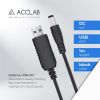  Зображення Кабель живлення USB to DC 5.5х2.1mm 9V 1A ACCLAB (1283126552830) 