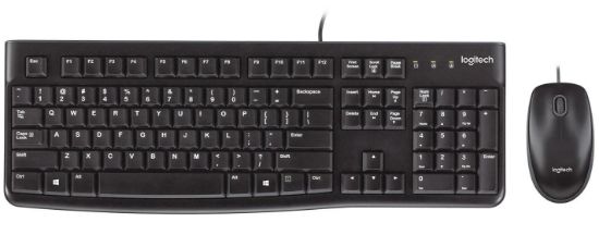  Зображення Комплект (клавіатура, мишка) Logitech MK120 Black USB (920-002563) 