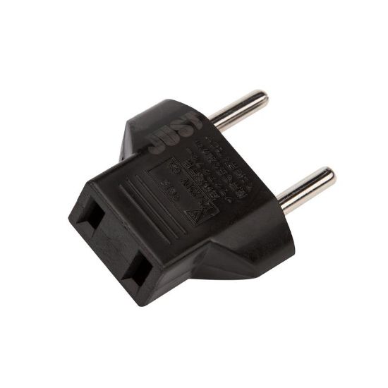  Зображення Адаптер Just USA2EU Plug Black (PLG-USA2EU-BLK) 