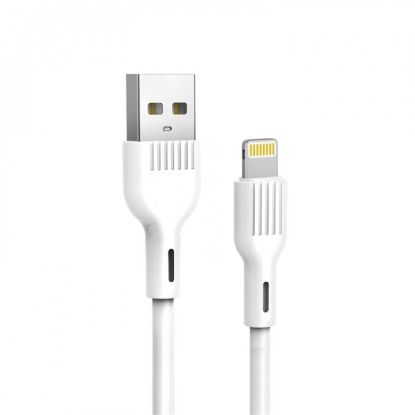  Зображення Кабель SkyDolphin S03L USB - Lightning 1м, White (USB-000417) 