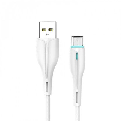  Зображення Кабель SkyDolphin S48V USB - microUSB 1м, White (USB-000427) 