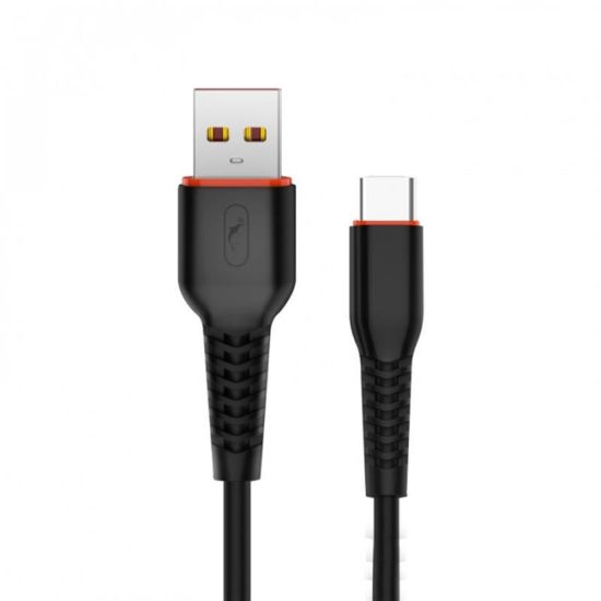  Зображення Кабель SkyDolphin S54T Soft USB - Type-C 1м, Black (USB-000430) 