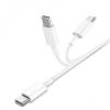  Зображення Кабель SkyDolphin S57T PD 18W USB Type C - USB Type-C 1м, White (USB-000546) 