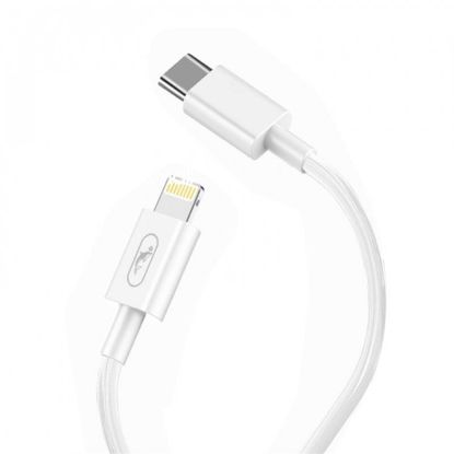  Зображення Кабель SkyDolphin S57L PD 18W USB Type C - Lightning 1м, White (USB-000545) 